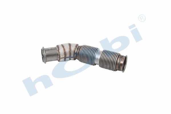 DF LF E6, Inox, With Below Flexible, Insulated, Pipe, Exhaust Front,