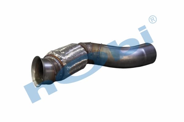 MC E6, Inox, With Below Flexible, Pipe, Exhaust Front,