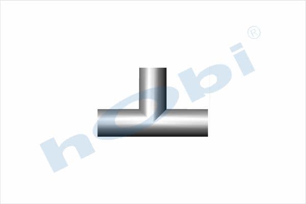 Pipe, UN Connector, T, A:90° Ø76,2 Alusi
