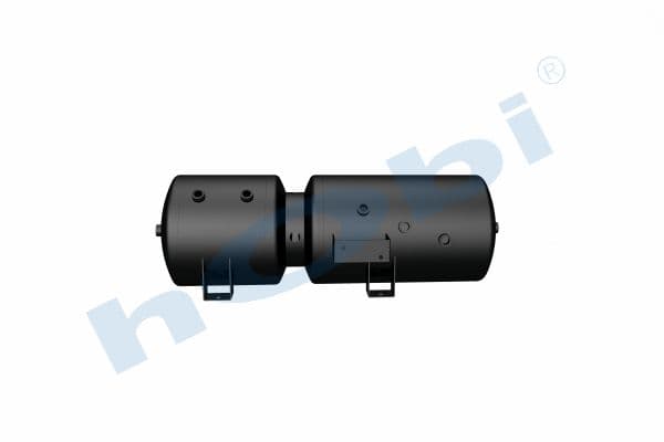 Air Tank, Steel, External 2 pcs, With Body&Cover Bracket, Ø300 Lt:54 Dark Grey