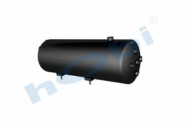 Air Tank, Steel, Internal 2 pcs, With Body Bracket, Ø259 L:743 Lt:36 Black