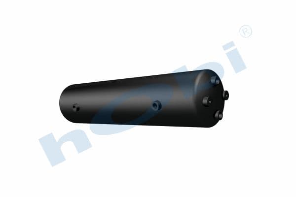 Air Tank, Steel, Internal 2 pcs, Ø206 L:878 Lt:26 Black (RAL9005)