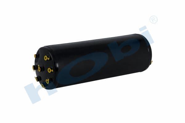 Air Tank, Steel, Internal 2 pcs, Ø285 L:851 Lt:53,5 Black (RAL9005)