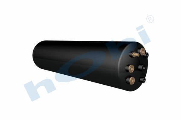 Air Tank, Steel, Internal 2 pcs, Ø220 L:845 Lt:31 Black (RAL9005)