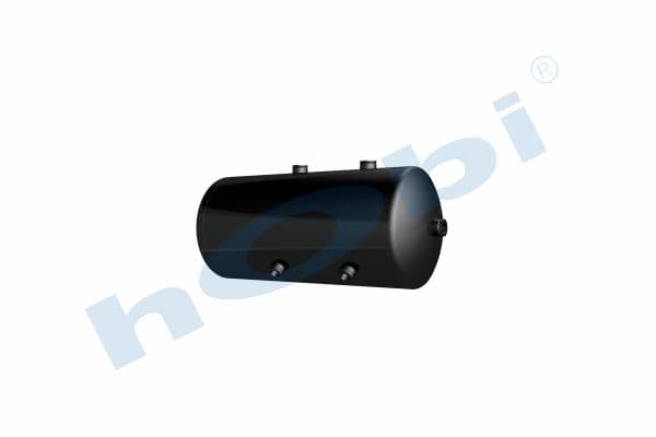 Air Tank, Steel, Internal 2 pcs, Ø250 L:561 Lt:25 Black (RAL9005)