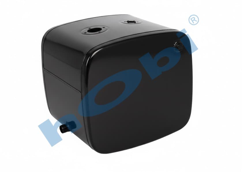 UN 95 Lt. Hydraulic Oil Tank, Steel, Top Valve, H:560 W:640 L:300 Black
