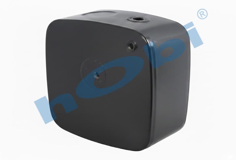 UN 120 Lt. Hydraulic Oil Tank, Steel, Side Valve, H:620 W:675 L:310 Black