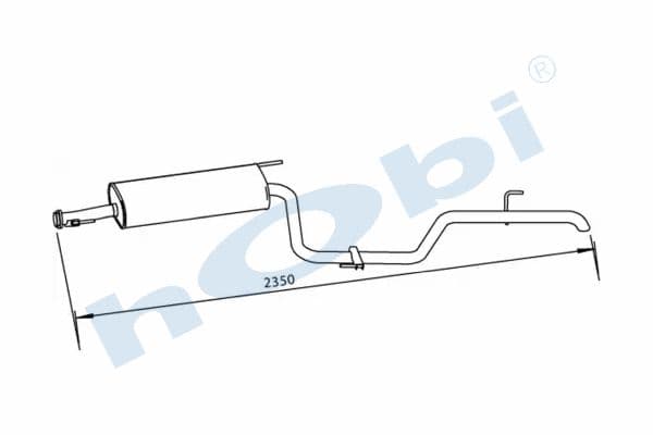 MC Vito E2, Exhaust Muffler,