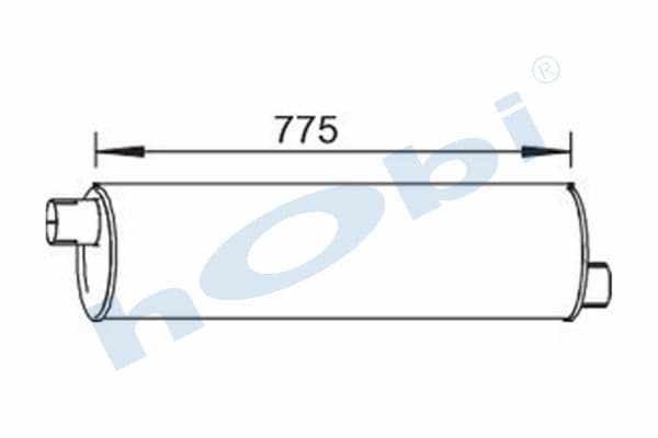 RN Messenger E2, Exhaust Muffler,