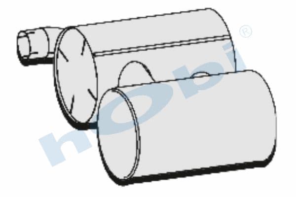 IV Eurotrakker E3, Exhaust Muffler,