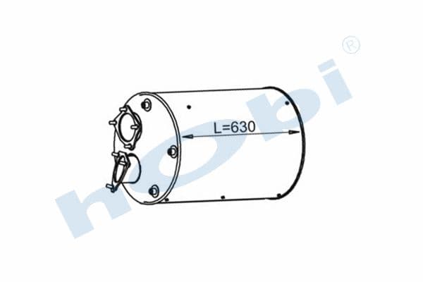 DF 95 E2, Exhaust Muffler,