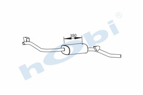 RN Messenger E3, Exhaust Muffler,