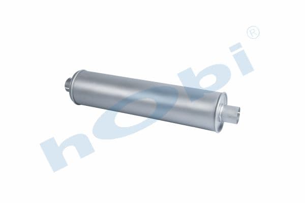 Muffler, E3, UN Ø180 L:800 IN:Ø76,2 OUT:Ø76,2