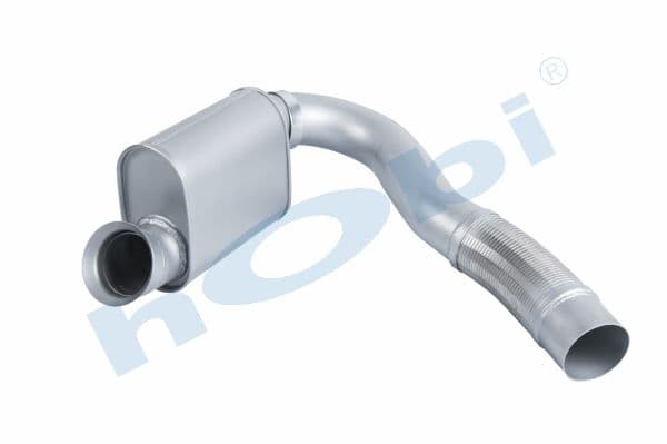 MC Axor E3, Alusi, With Muffler, Pipe, Exhaust Front,