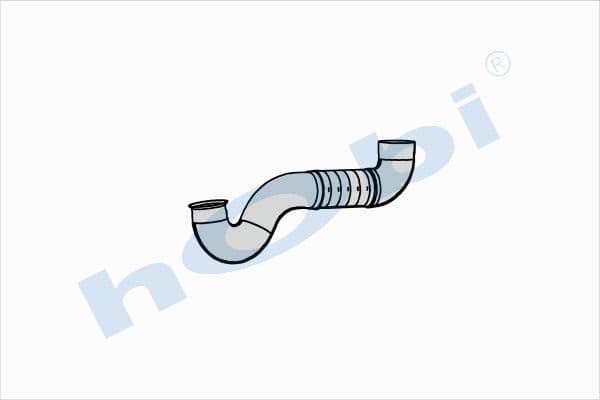 MC Actros E3, Alusi, Flexible Pipe (P), Pipe, Exhaust Front,
