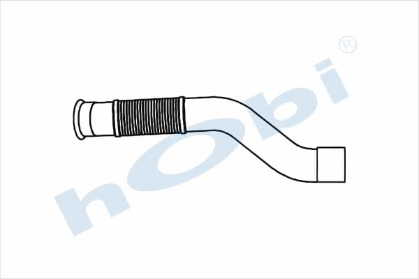 MC Actros E3, Alusi, Flexible Pipe (P), Pipe, Exhaust Front,