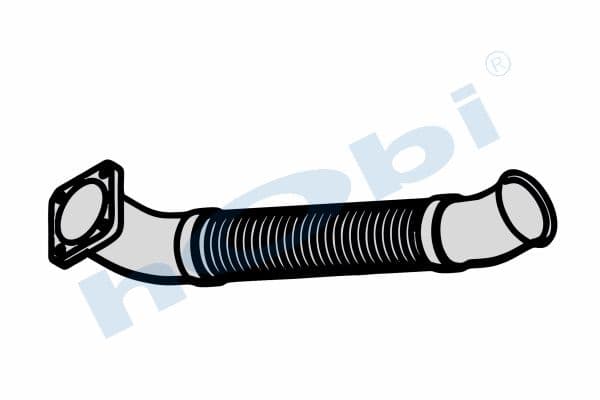 DF XF95 E2, Alusi, Flexible Pipe (P), Pipe, Exhaust Front,