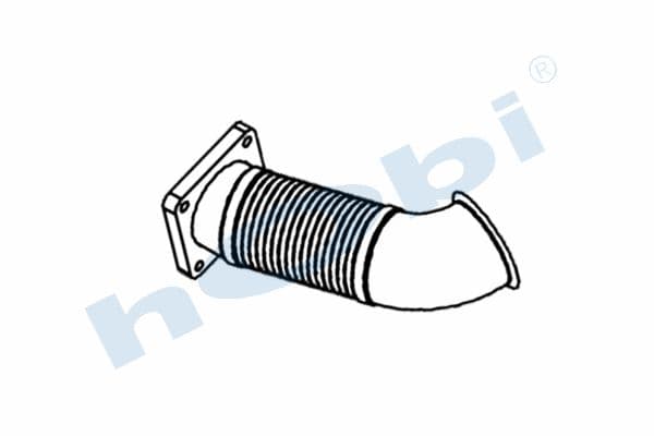 MN E3, Alusi, Flexible Pipe (P), Pipe, Exhaust Front,