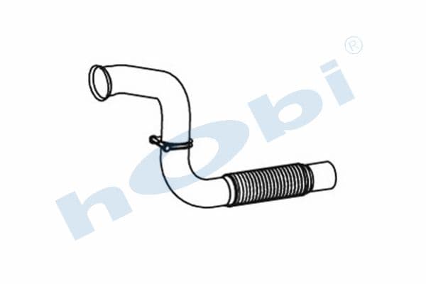 MC Atego E4, Inox, Flexible Pipe, Pipe, Exhaust Front,