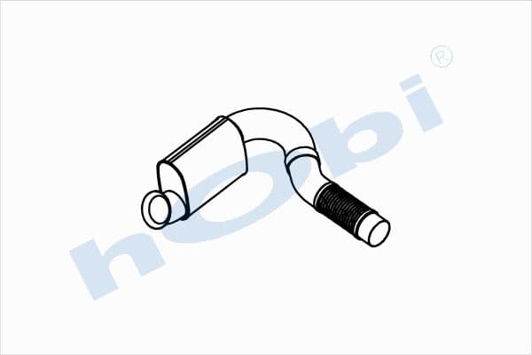MC Axor E3, Alusi, Flexible Pipe (P), With Muffler, Pipe, Exhaust Front,