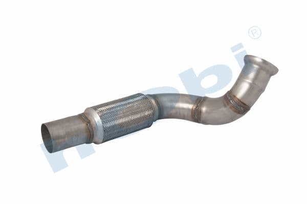 MC Actros E6, Inox, With Below Flexible, Pipe, Exhaust Front,