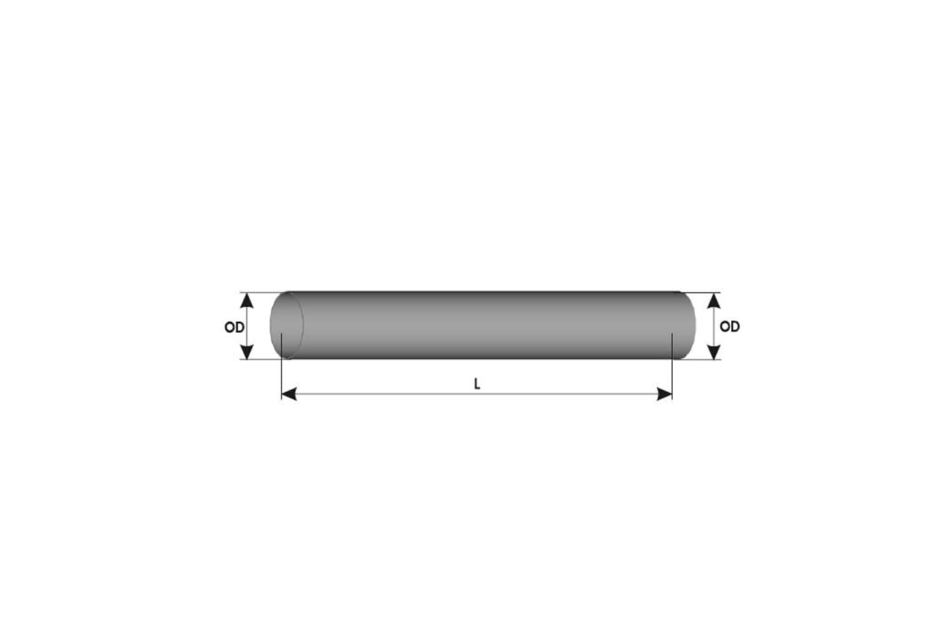 Pipe, UN Straight, Ø38 L1:2000 Dkp