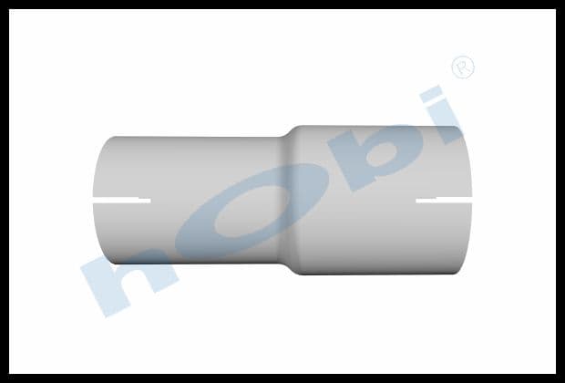 Pipe, UN Connector, L1:200 Alusi ID1:Ø70,5 ID2:Ø76,7
