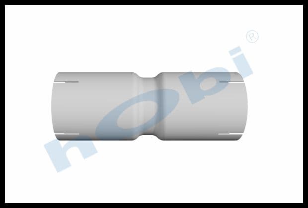 Pipe, UN Connector, L1:250 Alusi ID1:Ø77 ID2:Ø77