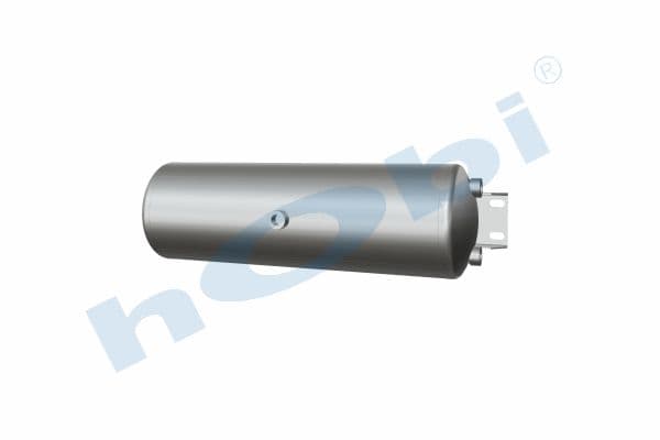 Air Tank, Ø206 L:666 Alm, Cover With Bracket, UN Lt:20 Black (RAL9005)