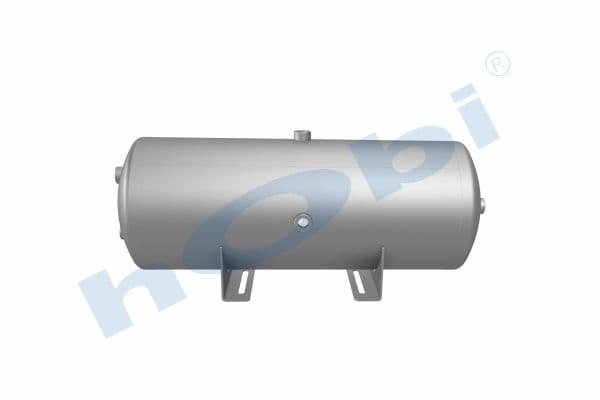 Air Tank, Ø276 L:743 Alm, Body With Bracket, Lt:40 Black (RAL9005)