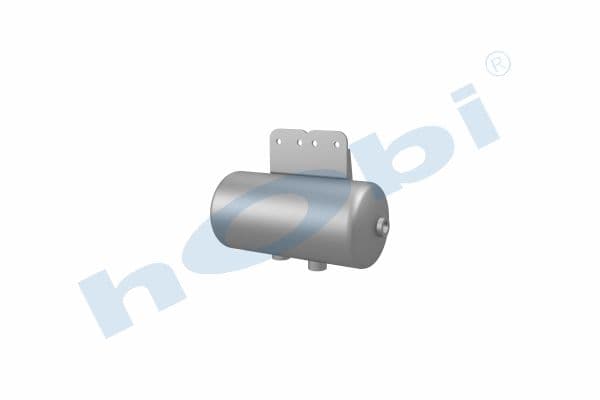 Air Tank, Ø154 L:242 Alm, Body With Bracket, Lt:4 Black (RAL9005)