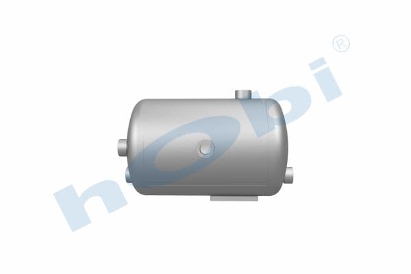 Air Tank, Ø206 L:336 Alm, Body With Bracket, Lt:10