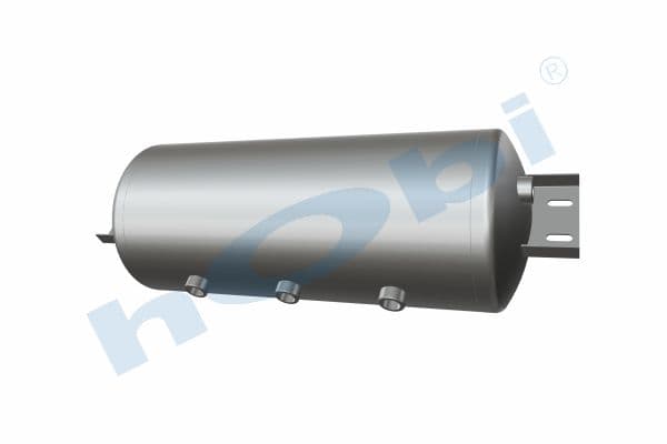 Air Tank, Ø246 L:631 Alm, Cover With Bracket, Lt:25