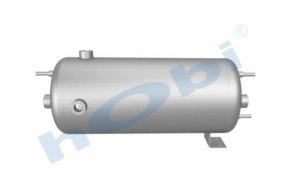 Air Tank, Ø206 L:498 Alm, Body With Bracket, Lt:15
