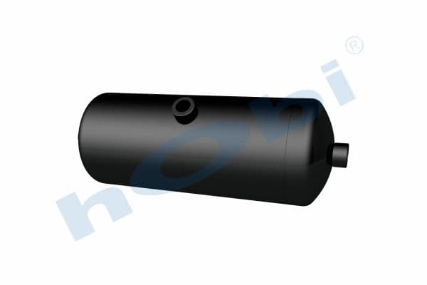 Air Tank, Ø144 L:377,5 Steel, MC Lt:5,5 Black (RAL9005)