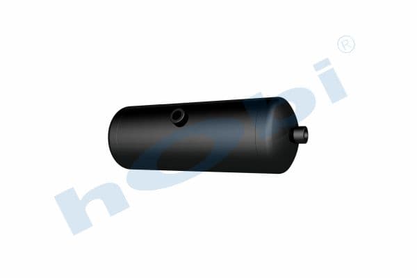 Air Tank, Ø144 L:419 Steel, MC Lt:6 Black (RAL9005)