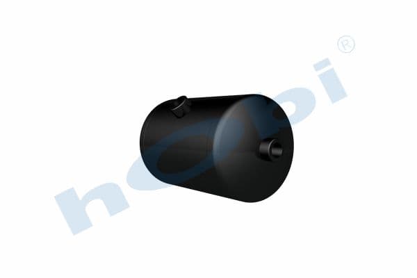 Air Tank, Ø154 L:250 Steel, IV Lt:4 Black (RAL9005)