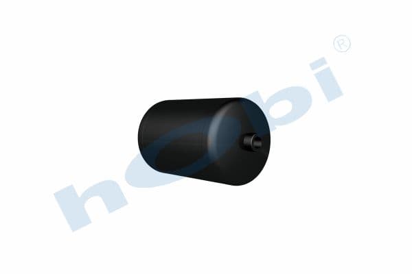 Air Tank, Ø154 L:251 Steel, DF Lt:4 Black (RAL9005)