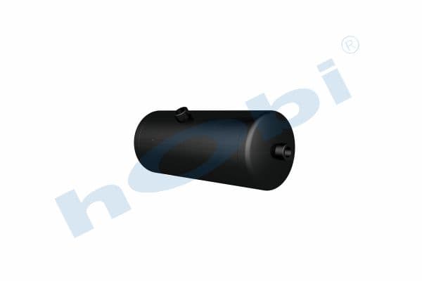 Air Tank, Ø154 L:380 Steel, UN Lt:6 Black (RAL9005)