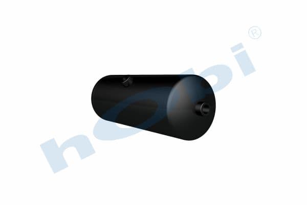 Air Tank, Ø154 L:427 Steel, DF Lt:7 Black (RAL9005)