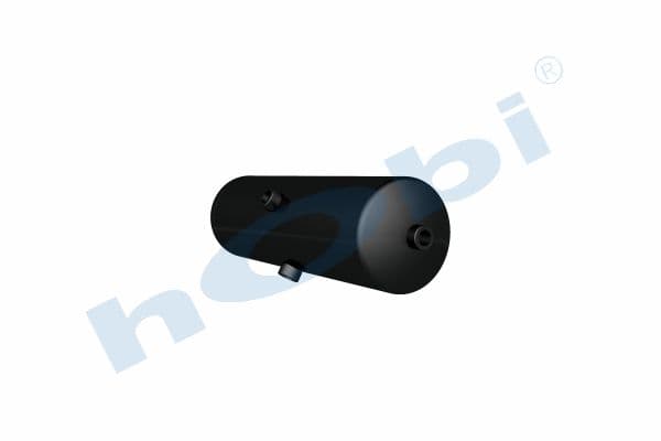 Air Tank, Ø154 L:516 Steel, OT Lt:8 Black (RAL9005)