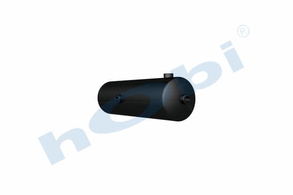Air Tank, Ø154 L:505 Steel, IV Lt:8 Black (RAL9005)