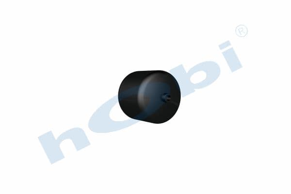 Air Tank, Ø206 L:208 Steel, VL Lt:6 Black (RAL9005)