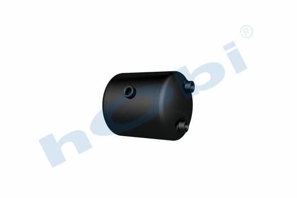 Air Tank, Ø206 L:254 Steel, UN Lt:7,5 Black (RAL9005)