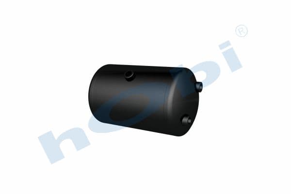 Air Tank, Ø206 L:352 Steel, MC Lt:10 Black (RAL9005)