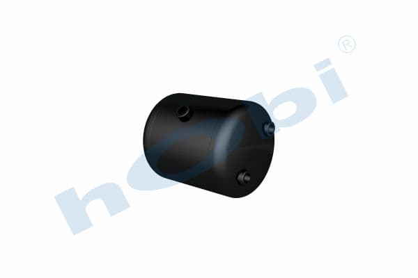 Air Tank, Ø206 L:265 Steel, UN Lt:7,5 Black (RAL9005)