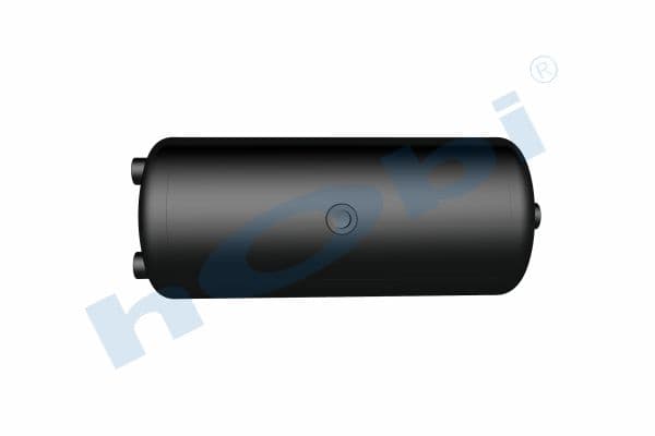 Air Tank, Ø206 L:492 Steel, UN Lt:15 Black (RAL9005)