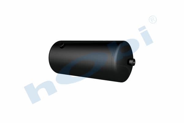 Air Tank, Ø206 L:493 Steel, SC Lt:15 Black (RAL9005)