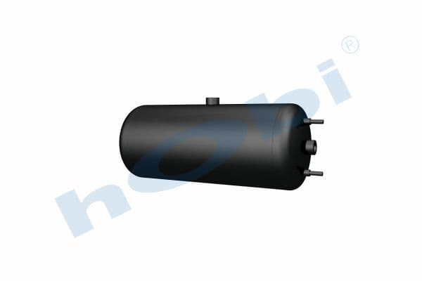 Air Tank, Ø206 L:505 Steel, ET Lt:15 Black (RAL9005)
