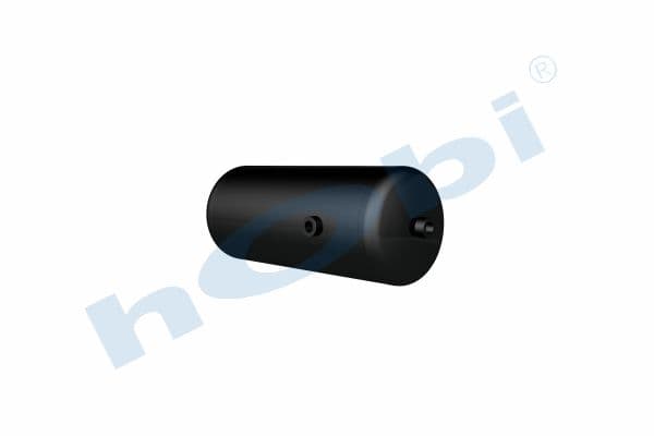 Air Tank, Ø206 L:509 Steel, SC Lt:15 Black (RAL9005)